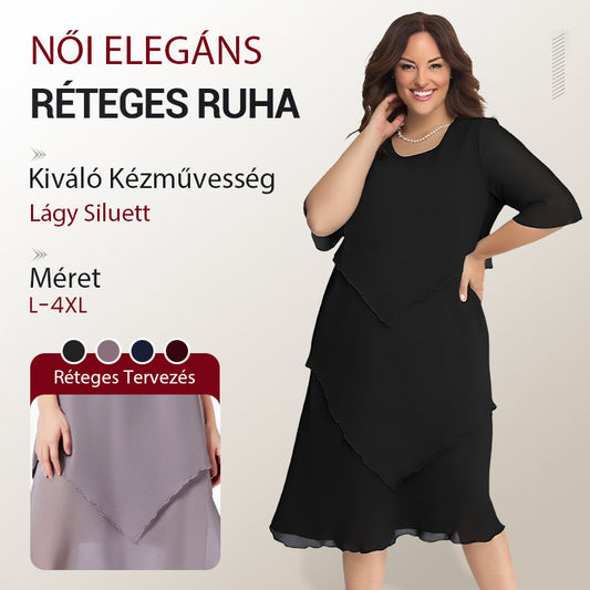 👗Elegáns sifon hosszú ruha