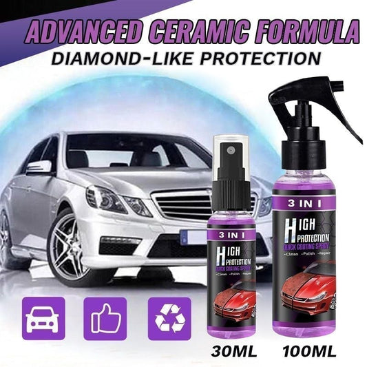 🔥3-IN-1 Nagy védelmet nyújtó gyors autó bevonó spray🚗
