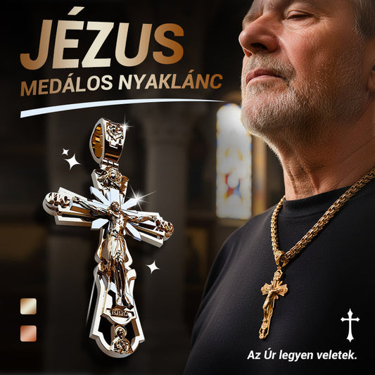 🎁Ingyenes karkötő vásárlással✝️Nyaklánc medállal Szent Jézus felszentelésével