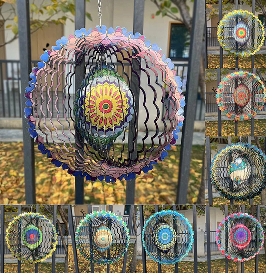 🍃3D Színes szél mandala