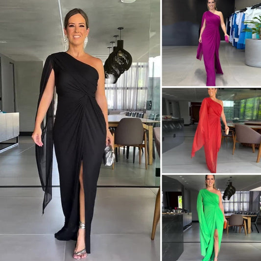 👗Női elegáns váll nélküli elegáns Maxi ruha