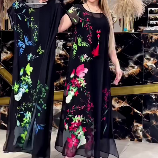 👗Női könnyű és nemes, hogy kétrészes ruhák