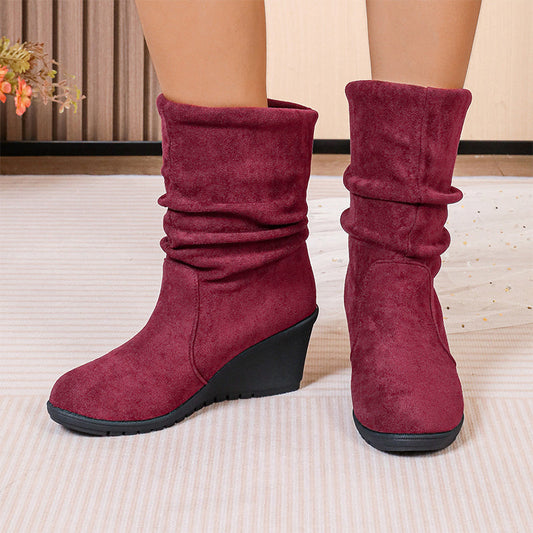 💗Női RetroLift ék csizma👢