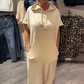 👗Női rövid ujjú kapucnis ruha