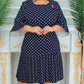 👗 Fodros pöttyös ruha