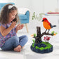 🦜Hang-aktivált csiripelő madár interaktív játék