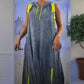 👗[S-5XL]Női alkalmi ujjatlan farmer maxiruha