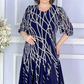 👗Elegáns nyomtatott puff ujjú ruha