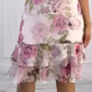 💐40% kedvezmény!🌺Rózsaszín sifon ruha fodrokkal