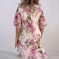 💐40% kedvezmény!🌺Rózsaszín sifon ruha fodrokkal