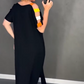 🍂【S-4XL】Női divat nyomtatott rövid ujjú ruha