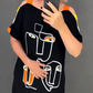 🍂【S-4XL】Női divat nyomtatott rövid ujjú ruha
