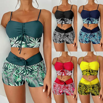 👙 [S-2XL] 🏖️ Női nyomtatott kétrészes fürdőruha 🏝️