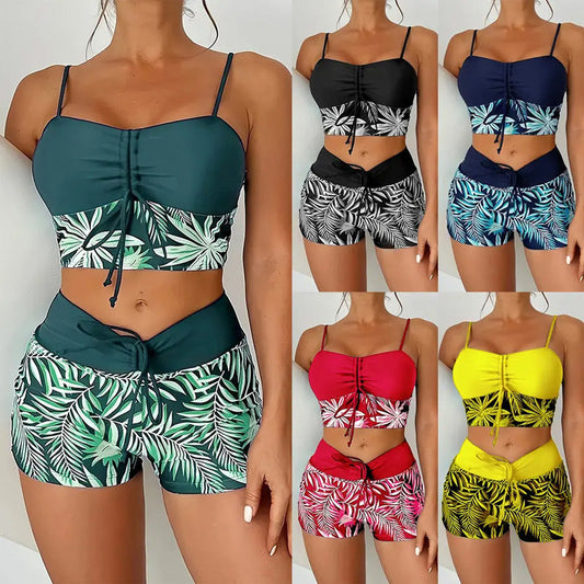 👙 [S-2XL] 🏖️ Női nyomtatott kétrészes fürdőruha 🏝️