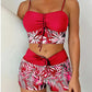 👙 [S-2XL] 🏖️ Női nyomtatott kétrészes fürdőruha 🏝️