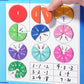 🏅Montessori mágneses könyv tört puzzle