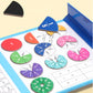 🏅Montessori mágneses könyv tört puzzle