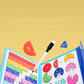 🏅Montessori mágneses könyv tört puzzle