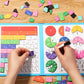 🏅Montessori mágneses könyv tört puzzle