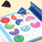 🏅Montessori mágneses könyv tört puzzle