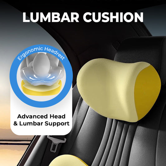 💺Ergonómikus fejtámla és ágyéki párna🚗