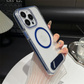 Átlátszó telefon tok állvánnyal iPhone-hoz