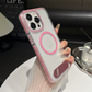 Átlátszó telefon tok állvánnyal iPhone-hoz