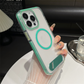 Átlátszó telefon tok állvánnyal iPhone-hoz