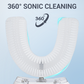🦷360° hanghullámos tisztítású U alakú elektromos fogkefe felnőtteknek