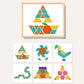🎁Mágneses mintákkal ellátott fa puzzle készlet
