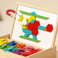 🎁Mágneses mintákkal ellátott fa puzzle készlet