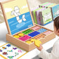 🎁Mágneses mintákkal ellátott fa puzzle készlet