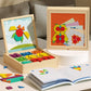 🎁Mágneses mintákkal ellátott fa puzzle készlet