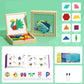 🎁Mágneses mintákkal ellátott fa puzzle készlet
