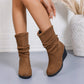 💗Női RetroLift ék csizma👢