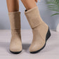 💗Női RetroLift ék csizma👢