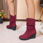 💗Női RetroLift ék csizma👢
