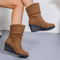 💗Női RetroLift ék csizma👢