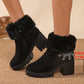 👢Női meleg Chunky magas sarkú bokacsizma