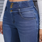 🎁Ingyenes kézzel készített öv👖Meleg és kényelmes női polárbéléses farmernadrág