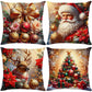 🎄 Imádnivaló karácsonyi mintás párnahuzatok (4 darabos szett) ✨